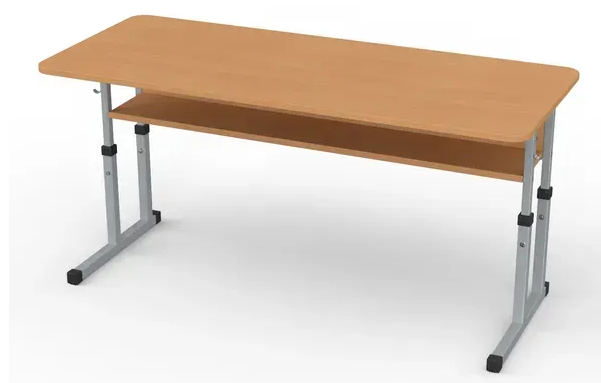 Стіл учнівський двомісний закр. кути №4-7/1200х500 МФ Вересень